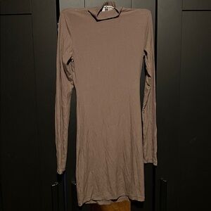 Skims Soft Lounge Turtleneck Long Sleeve Mini Dress 
Amethyst Size medium